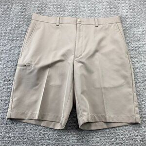 Grand Slam Performance Golf Khaki Shorts Men Size 36 Brown Golfer Golfing Sports